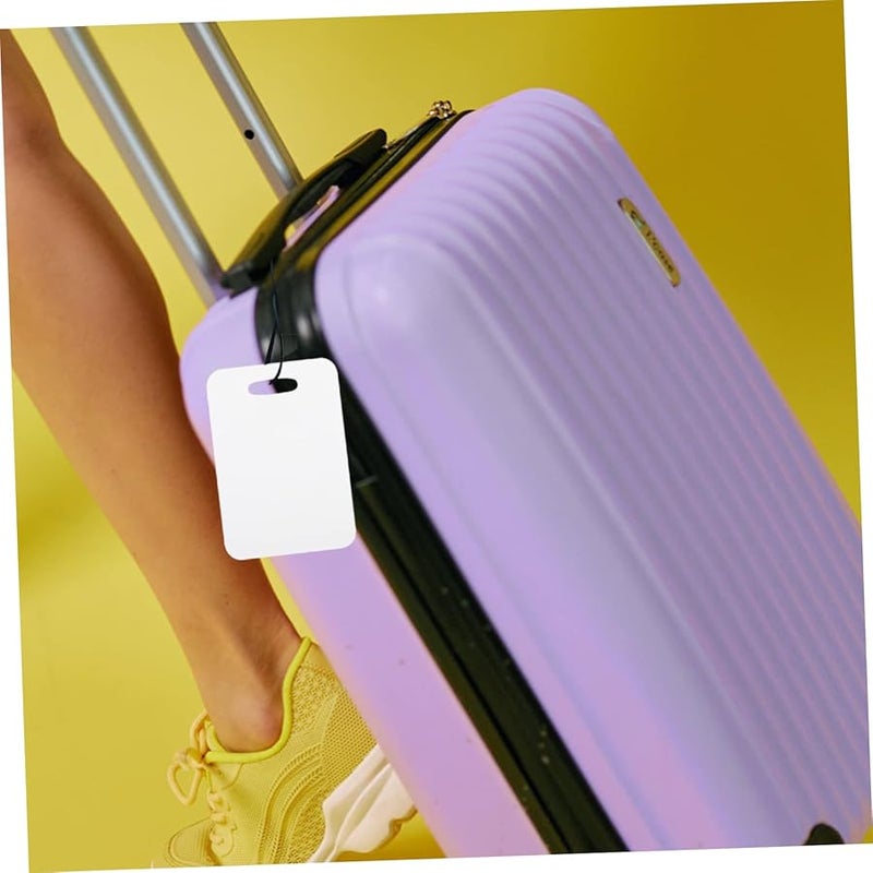 علامات الأمتعة الفارغة المتينة ذات الوجهين 10 قطع مجموعة للحقائب سهلة التعريف - Image 4